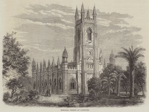 Herdenkingskerk in Cawnpore door Percy Macquoid